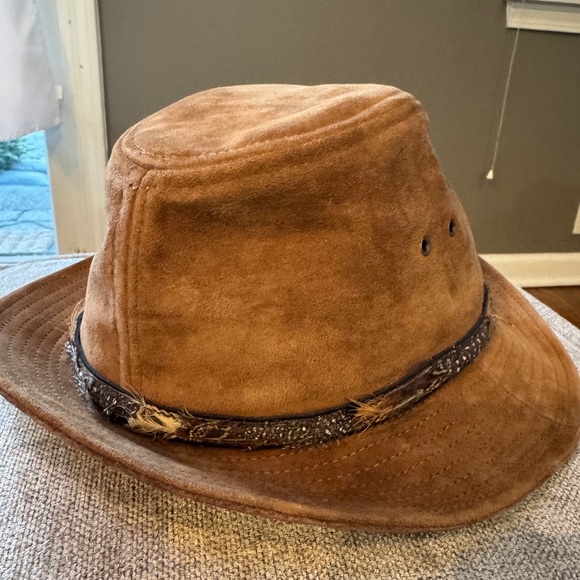 Wolverine Tan Suede Leather Hat-L - Picture 3 of 7